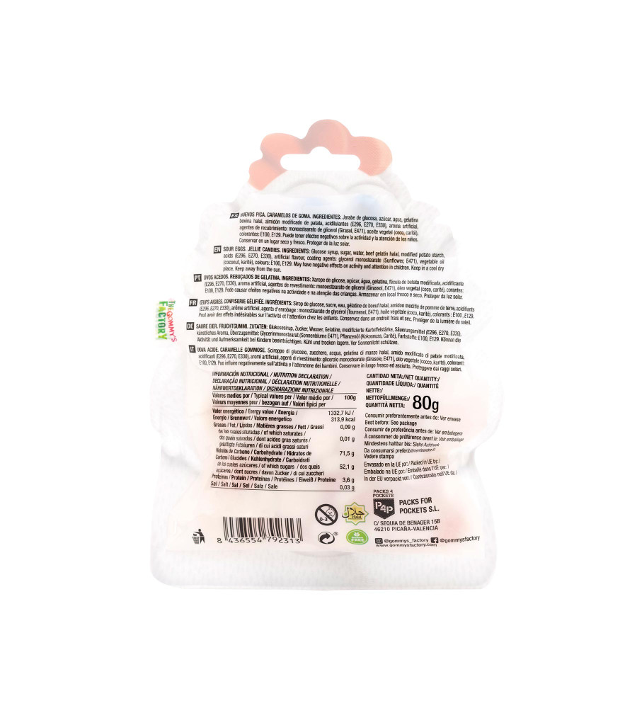 Chuches en forma de huevo de The Gommy's Factory