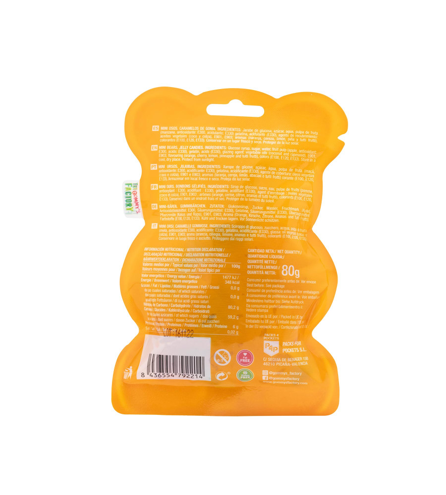 Gominolas con forma de osito