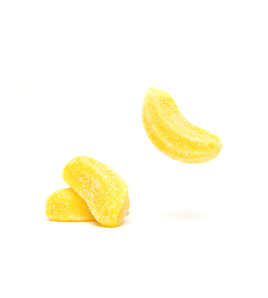 Gominolas con sabor y forma de plátano de Gommys Factory