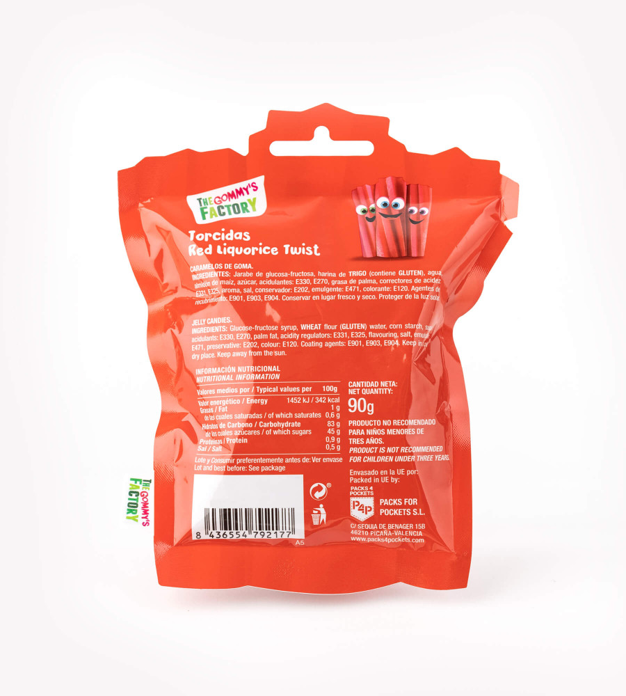 Gominolas torcidas con textura sólida de Gommys Factory