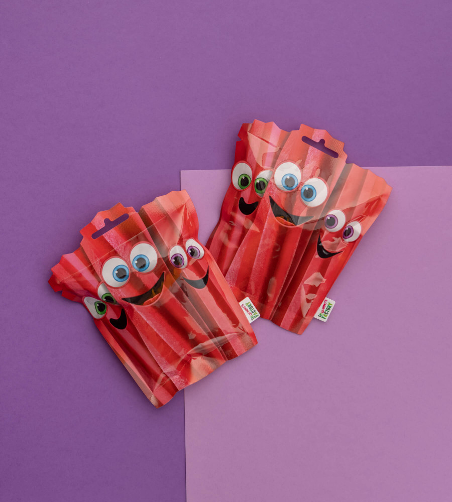 Gominolas torcidas con textura sólida de Gommys Factory