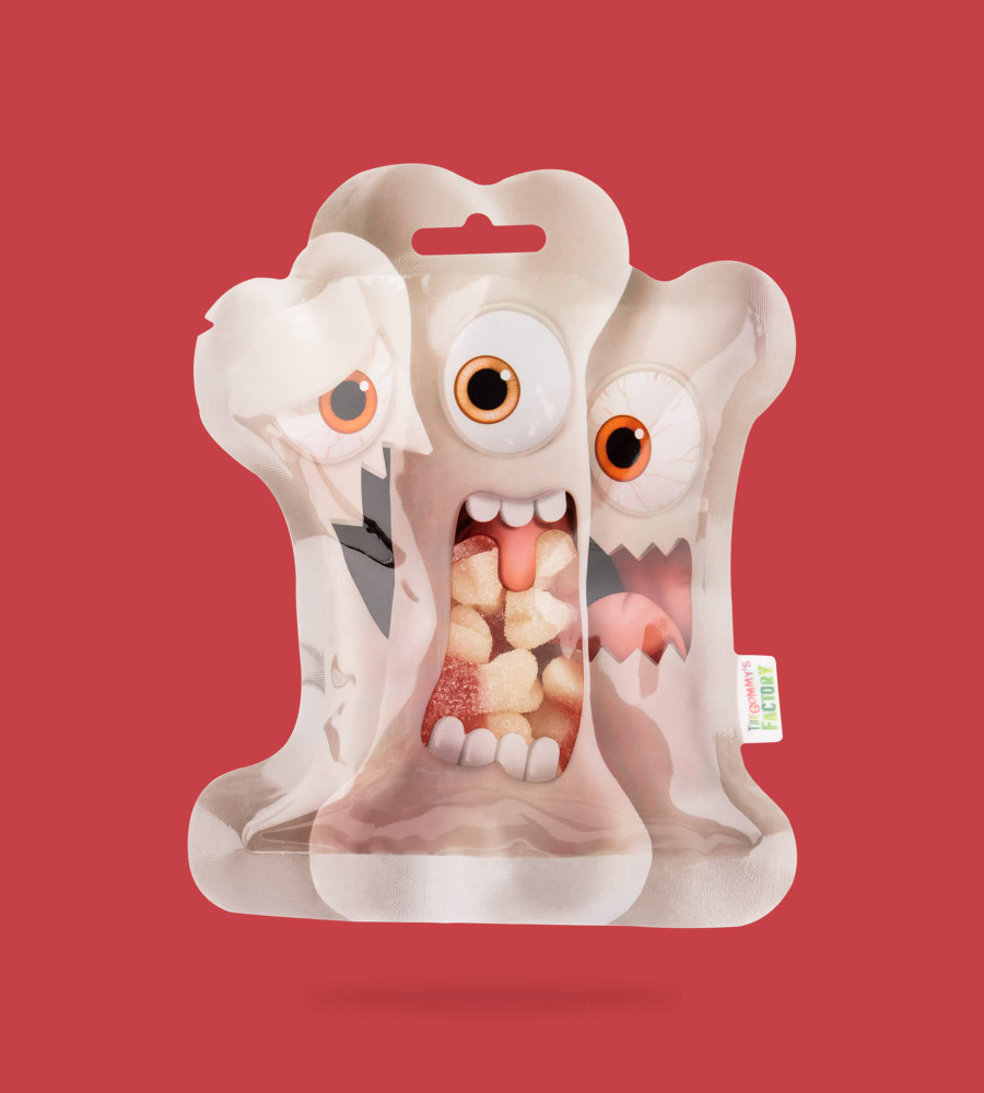 Gominolas en forma de huesos de Gommys Factory