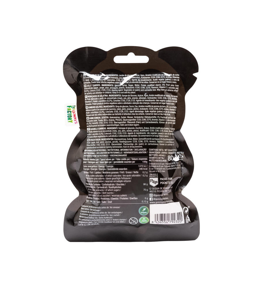 Golosinas de Osos veganos de The Gommys Factory Golosinas de Osos veganos de The Gommys Factory